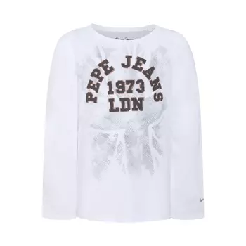 Футболка с рисунком и длинными рукавами, 8-16 лет