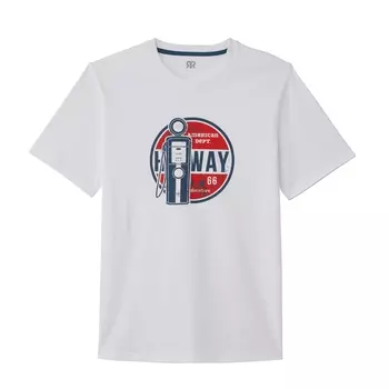 Футболка с рисунком и круглым вырезом