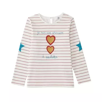 Футболка с рисунком принцесса в пайетках 3-12лет