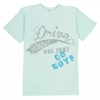 Футболка с рисунком спереди, 3-12 лет