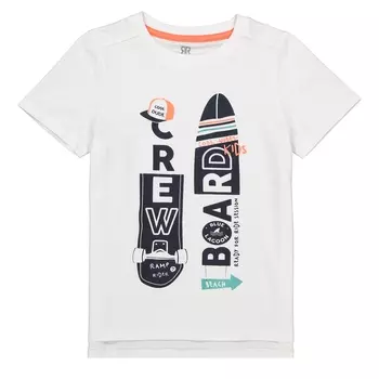 Футболка с рисунком спереди, знак Oeko-Tex, 3-12 лет