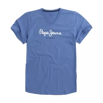 Футболка с V-образным вырезом и рисунком