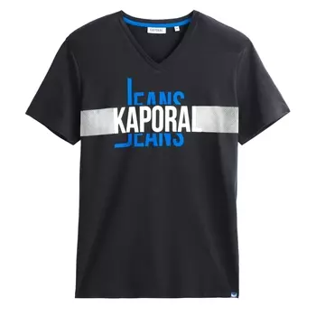 Футболка с V-образным вырезом и рисунком на груди Delmo