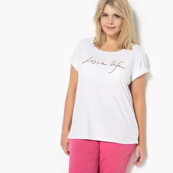 Футболка с вышитой надписью