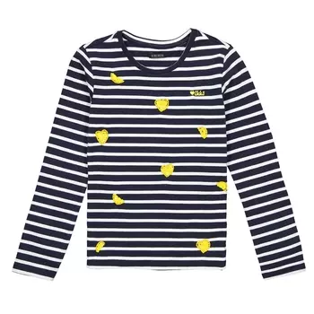 Футболка в полоску с длинными рукавами, 4-14 лет