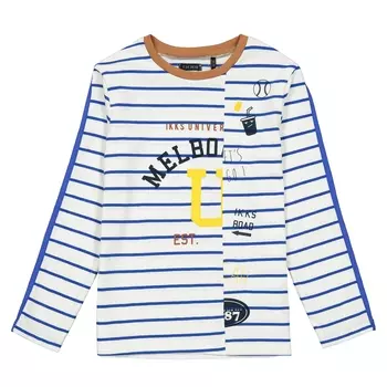 Футболка в полоску с длинными рукавами, 4-14 лет