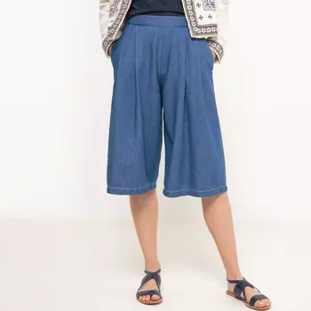 Юбка-брюки однотонная широкого покроя