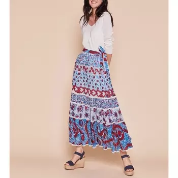 Юбка длинная с принтом, LANGUEUR