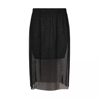 Юбка длинная с рисунком в горошек