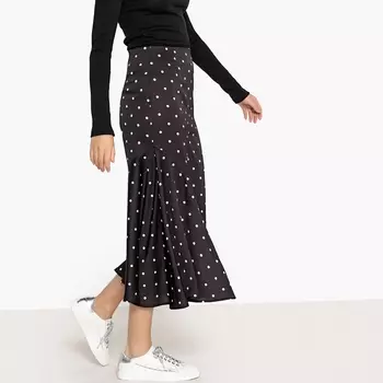 Юбка длинная в горошек