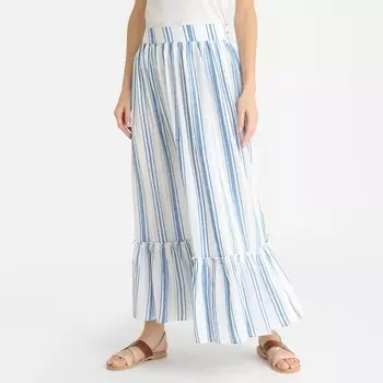 Юбка длинная в полоску SERIFOS SKIRT