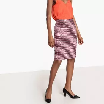 Юбка-карандаш с геометрическим принтом