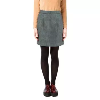 Юбка короткая прямая с рисунком