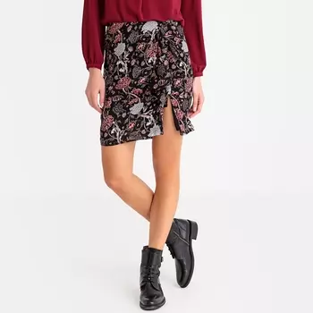 Юбка короткая с рисунком