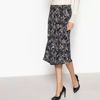 Юбка-миди с рисунком