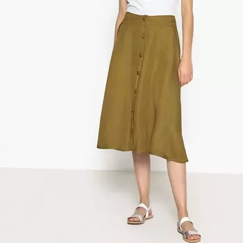 Юбка-миди с застежкой на пуговицы