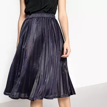 Юбка плиссированная металлизированная