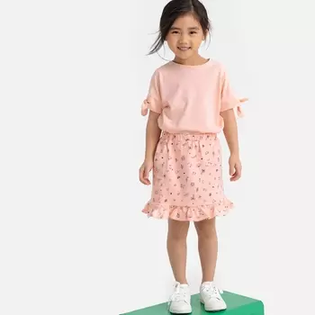 Юбка расклешенная с принтом 3-12 лет