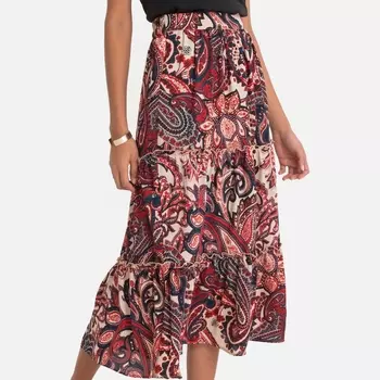 Юбка расклешенная с рисунком