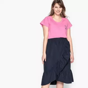 Юбка расклешенная с воланами, длина 3/4