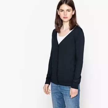 Кардиган базовый с V-образным вырезом