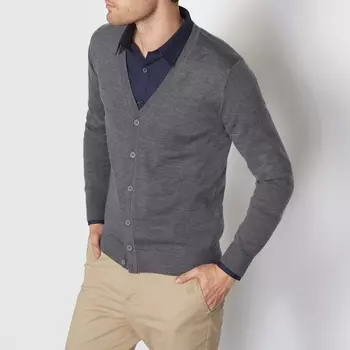 Кардиган на пуговицах PASCAL, 100% шерсти мериноса