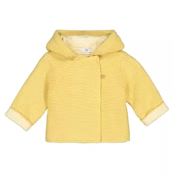Кардиган с капюшоном с ушками из трикотажа на подкладке 0 мес-2 лет