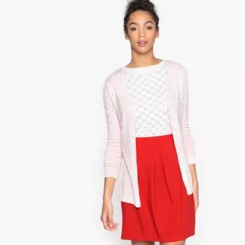 Кардиган с V-образным вырезом с принтом