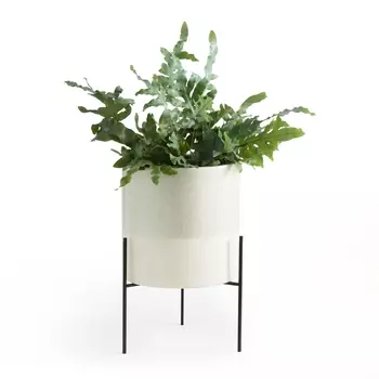 Кашпо керамическое на подставке Faso