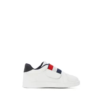 Кеды с планкой на липучке и рисунком флаг