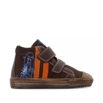 Кеды высокие из кожи на меху Barcalo