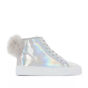 Кеды высокие с помпонами, размеры 26-39