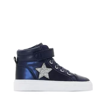 Кеды высокие с рисунком звезда 26-39