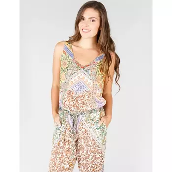Комбинезон с брюками с цветочным рисунком в стиле пэчворк