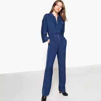 Комбинезон широкий на молнии спереди