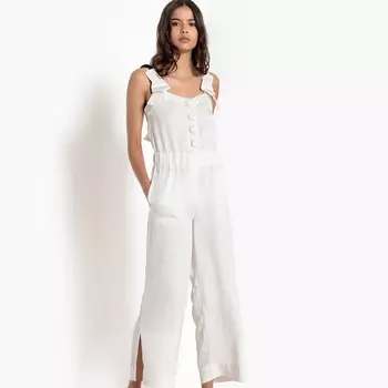 Комбинезон широкого покроя на бретелях