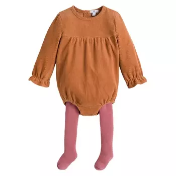 Комплект детский боди колготки LA REDOUTE COLLECTIONS