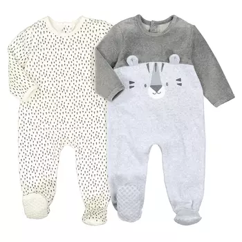 Комплект из 2 цельных пижам LaRedoute