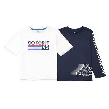 Комплект из 2 футболок, 3-12 лет