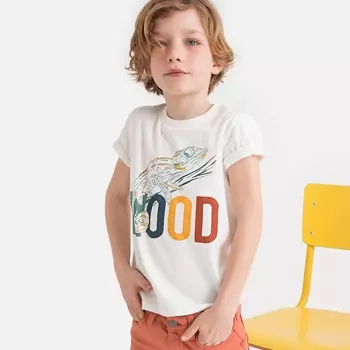 Комплект из 2 футболок с рисунком, знак Oeko-Tex, 3-12 лет