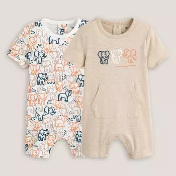 Комплект из 2-х комбинезонов укороченных LA REDOUTE COLLECTIONS