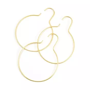 Комплект из 2 круглых вешалок золотистого цвета DRENIA