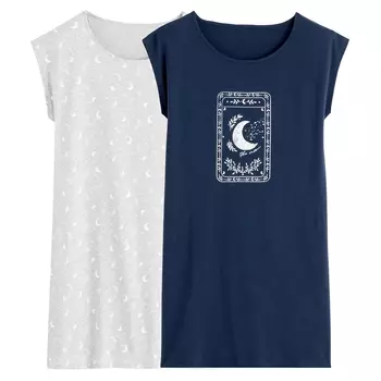 Комплект из 2 ночных рубашек LA REDOUTE COLLECTIONS
