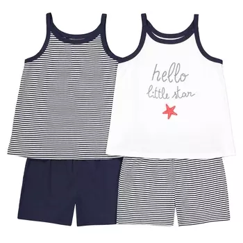 Комплект из 2 пижам без рукавов с принтом 3-12 лет