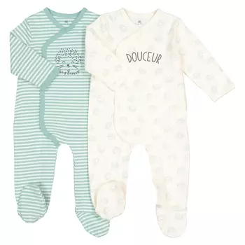 Комплект из 2 пижам из хлопка, 0 мес. - 2 года