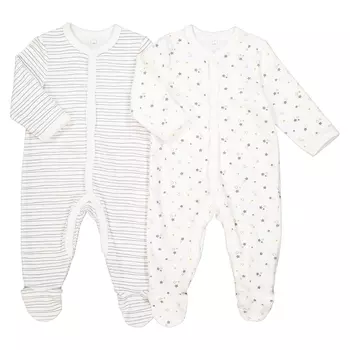 Комплект из 2 пижам: в полоску и с рисунком звезды, 0 мес. - 3 года