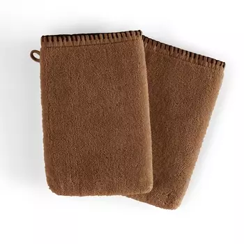 Комплект из 2 рукавичек банных LaRedoute