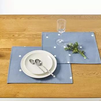 Комплект из 2 салфеток под приборы с рисунком и пропиткой AURÉLIA