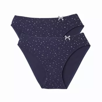 Комплект из 2 трусов-слипов с рисунком из хлопка