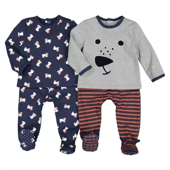 Комплект из 2х пижам раздельных LaRedoute